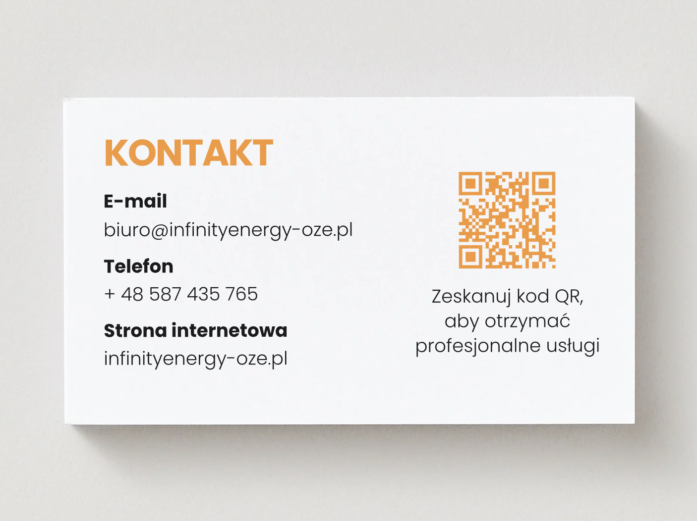 Wizytówki Infinity 3